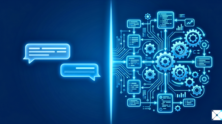 Difference between an AI agent and a chatbot for business workflows
