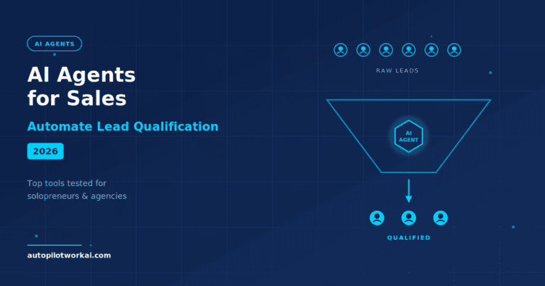 AI agents for sales lead qualification automate the funnel for solopreneurs in 2026